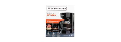 Coffee maker con filtro 12 tazas negro