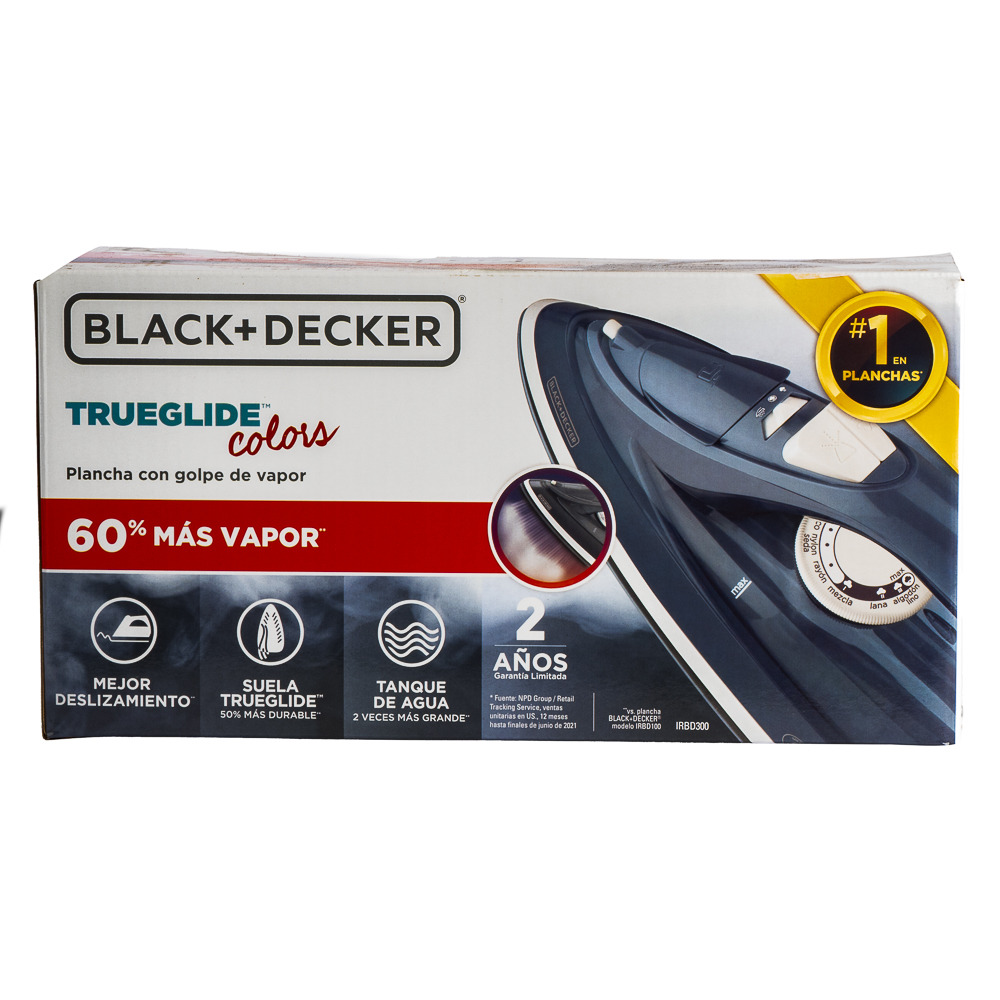 Plancha vapor gris black+decker