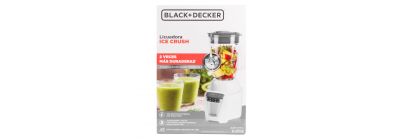 Licuadora blanca 8 velocidades 1,5 litros vaso plástico