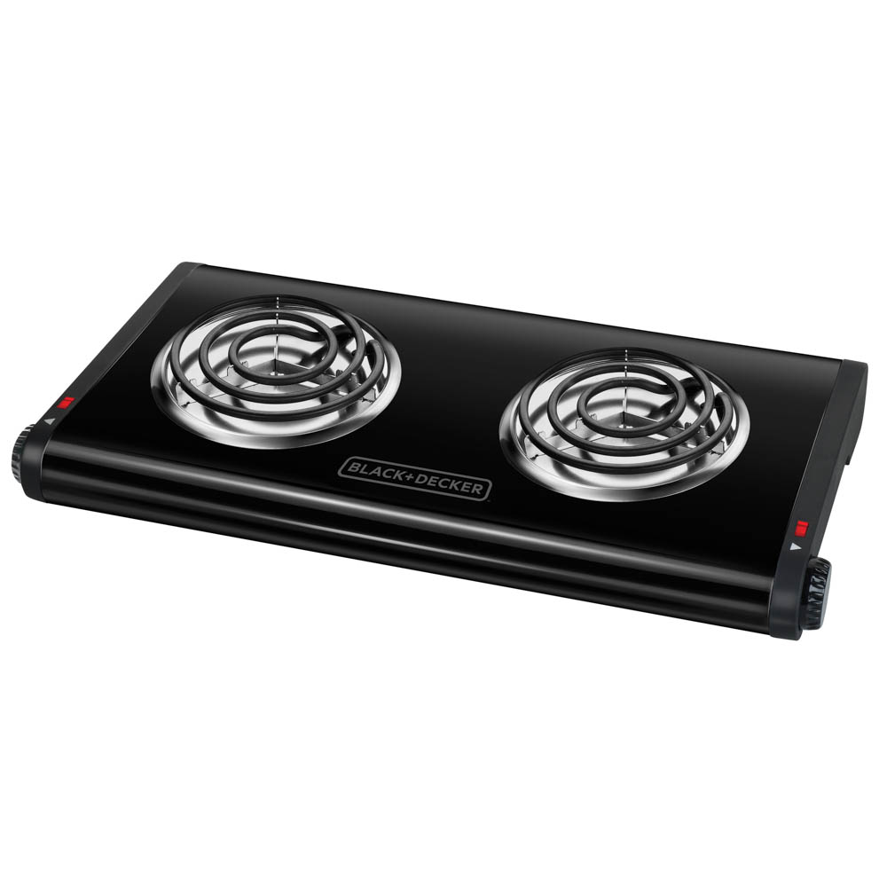 Plantilla eléctrica 2 espirales 150w negra db1002b