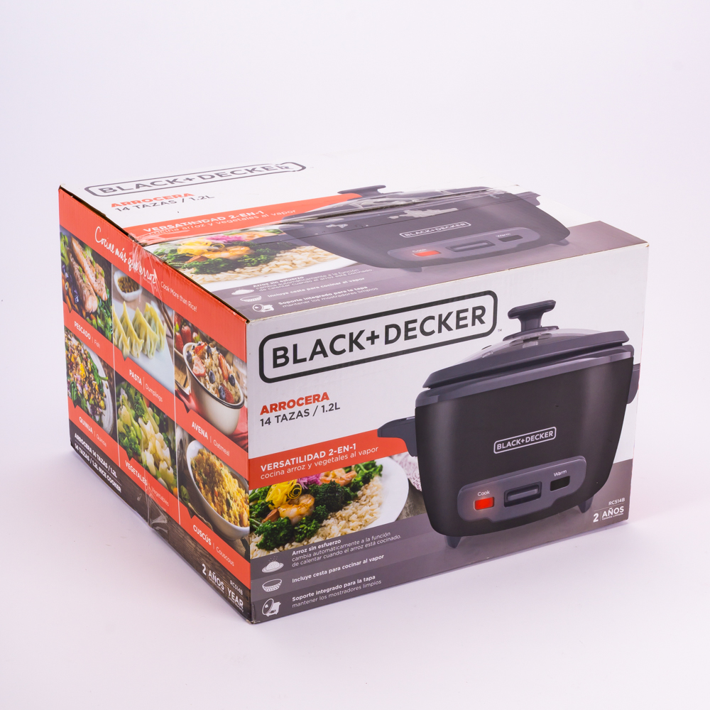 Arrocera 14 tazas Cocida negra rc514b