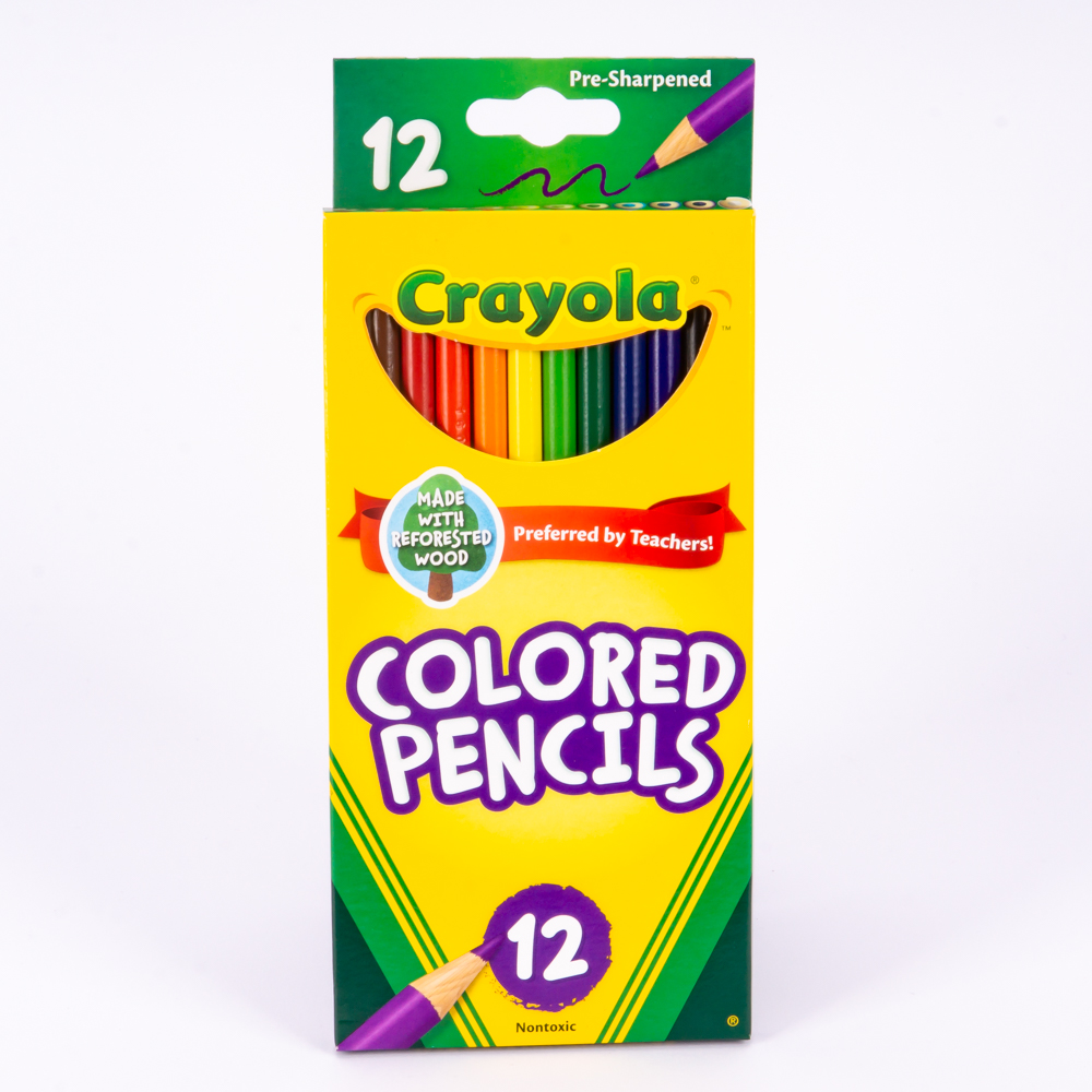 Lápiz color largo 12 unidades