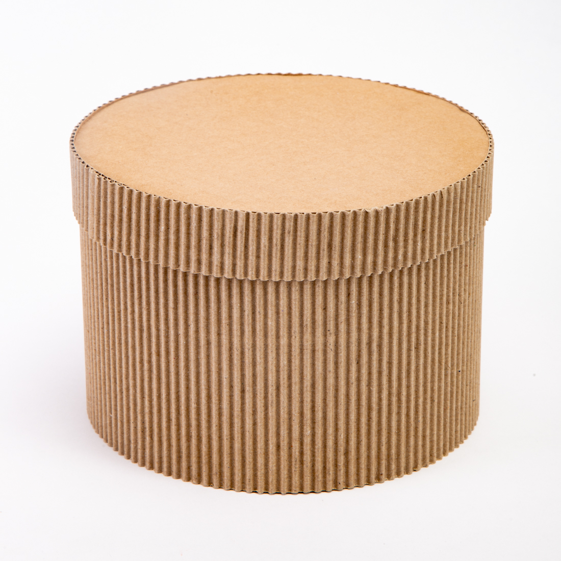 Caja cilíndrica corrugada