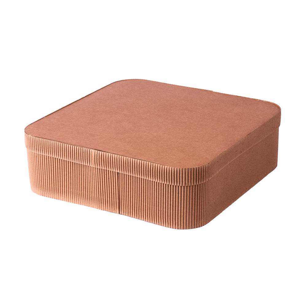 Caja cuad #4 baja corr kraft