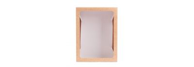 Caja cartulina lisa con  ventana 7,5x29,5x22,3