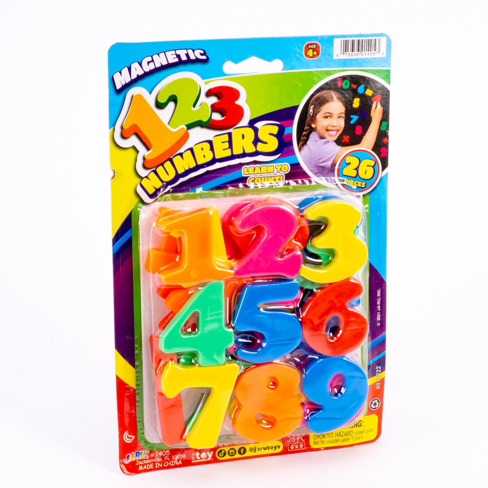 Letra y numero Ja-ru plástico magnético 26pzas +4a 
