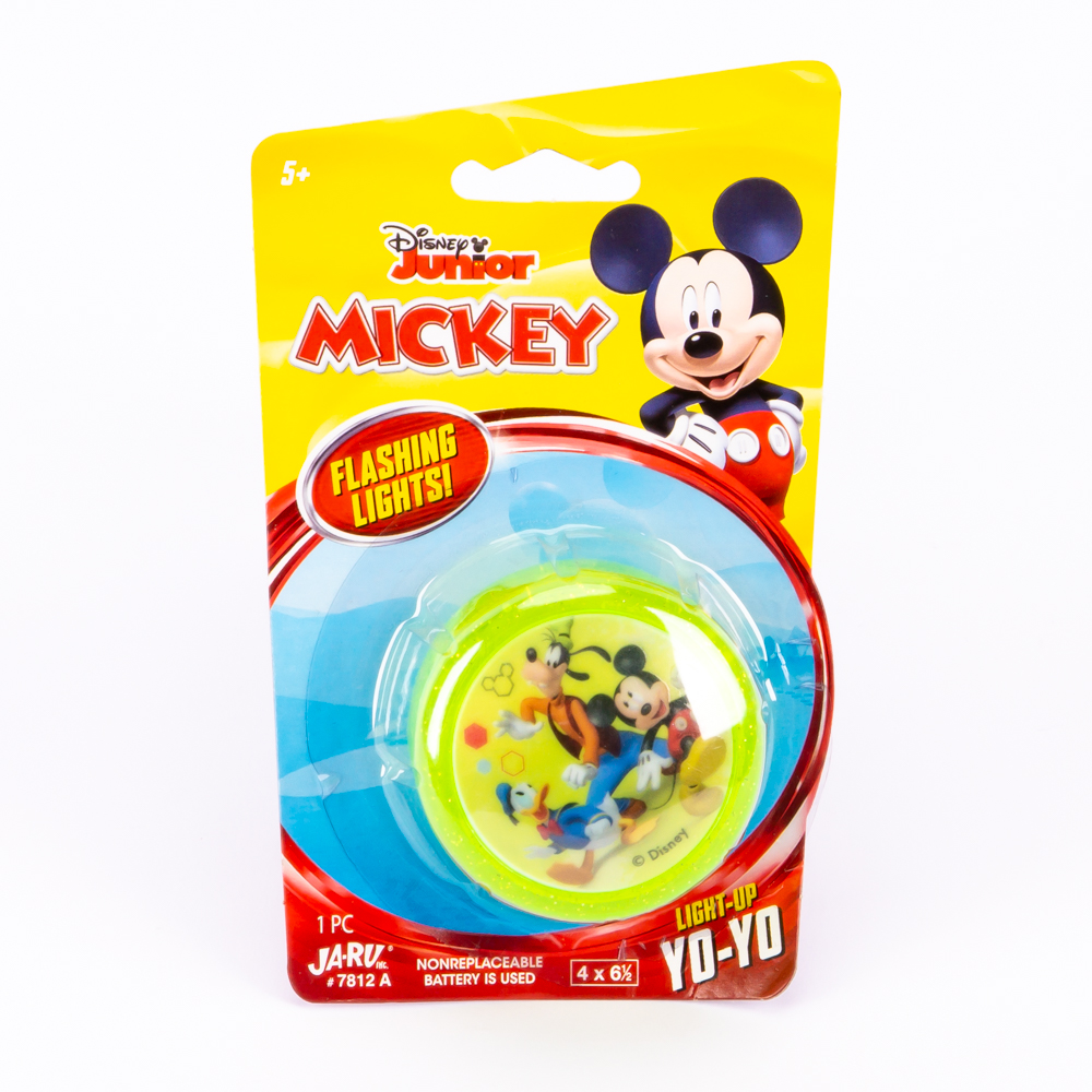 Yoyo plástico estampado Minnie Mickey con luz +5a surtido