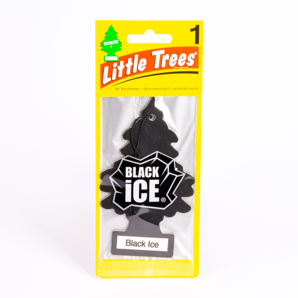 Pino Little trees para auto aromatizante black ice negro