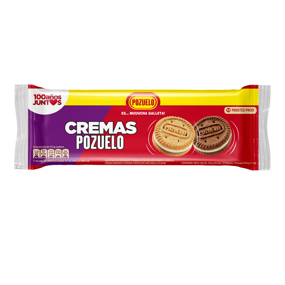 Galleta Pozuelo cremita 12und 