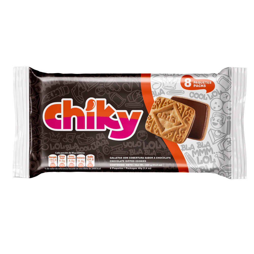 Galleta Pozuelo chiky chocolate 8und 