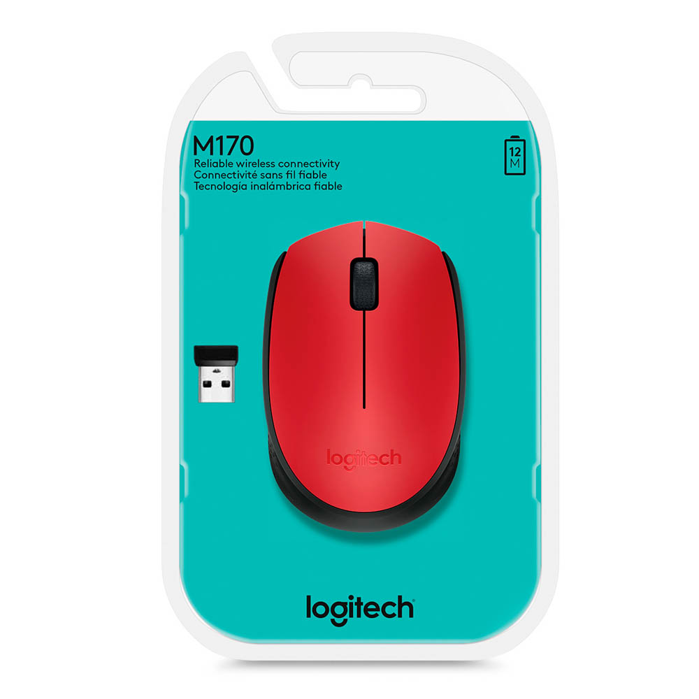 Mouse inalámbrico roj 910-004941