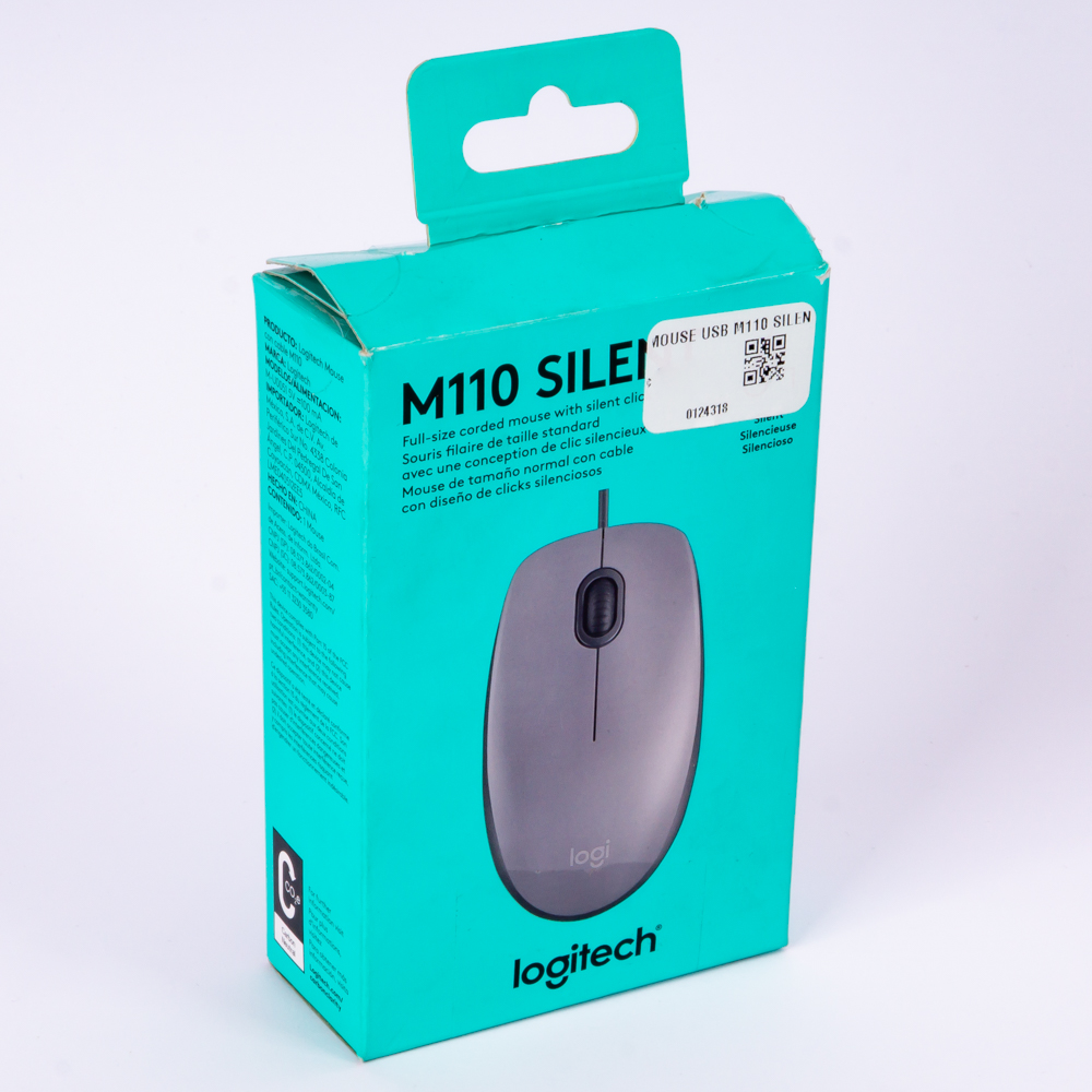Mouse USB m110 silencioso plata