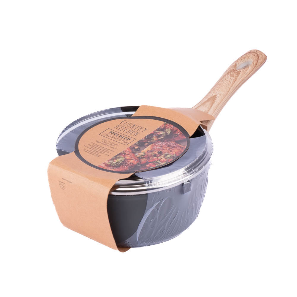 Olla aluminio lisa con tapa y mango plástico 15qt