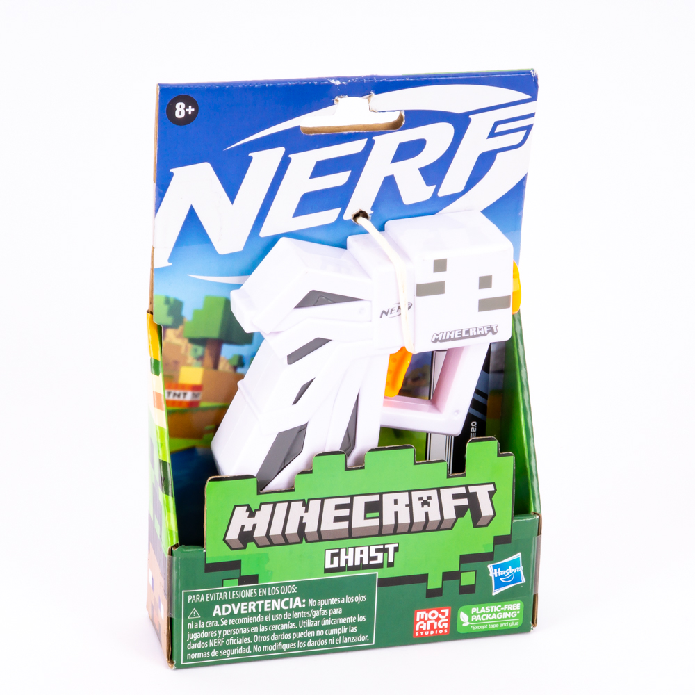 Pistola lanzador nerf Minecraft +8a surtido