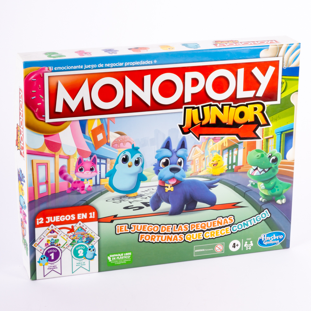 Monopoly Junior Hasbro 2 en 1 +4a 2-6 jugadores