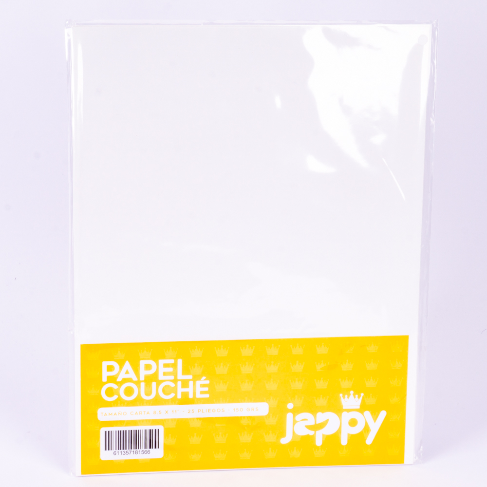 Papel couche Jappy 25 unidades