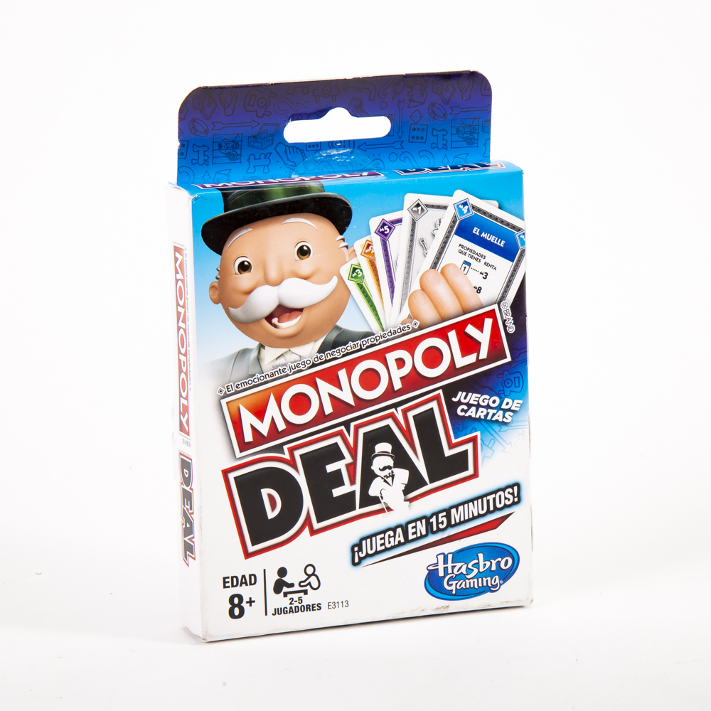 Juego cartas Monopoly deal +8a 2-5 jugadores