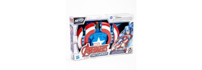 Escudo ataque Hasbro lanza dardos Capitán América +5a