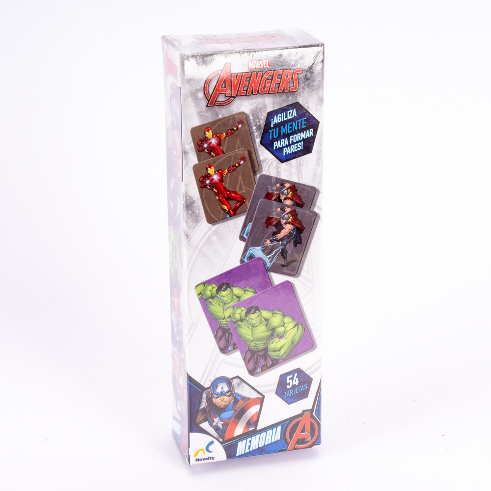 Juego memoria Novelty Marvel torre Avengers 54pzas +3a