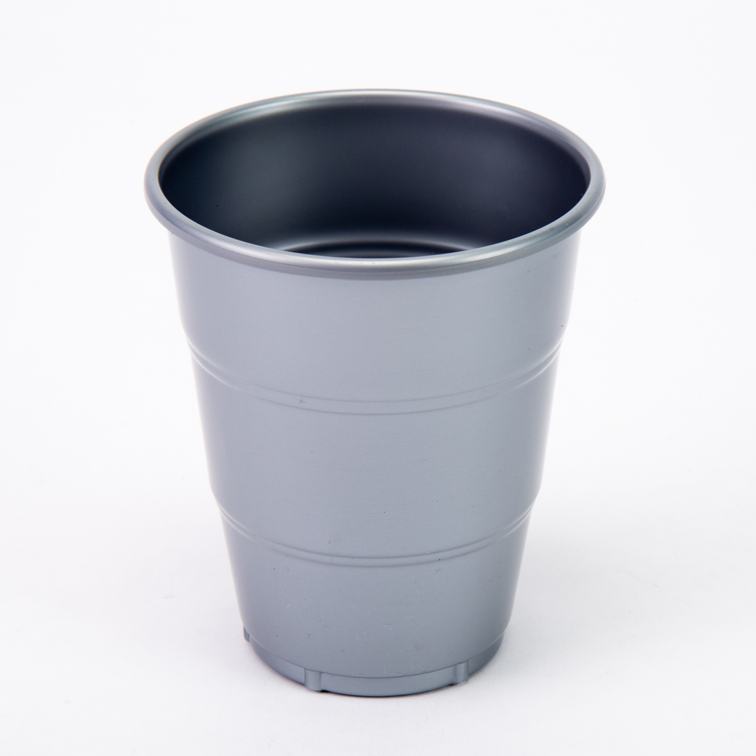 Vaso plástico plateado 7oz 10und 