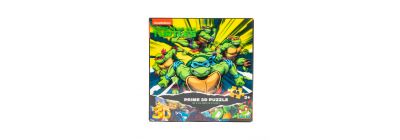 Rompecabezas tortugas ninja 3d 31x23cm 48pzas +3a