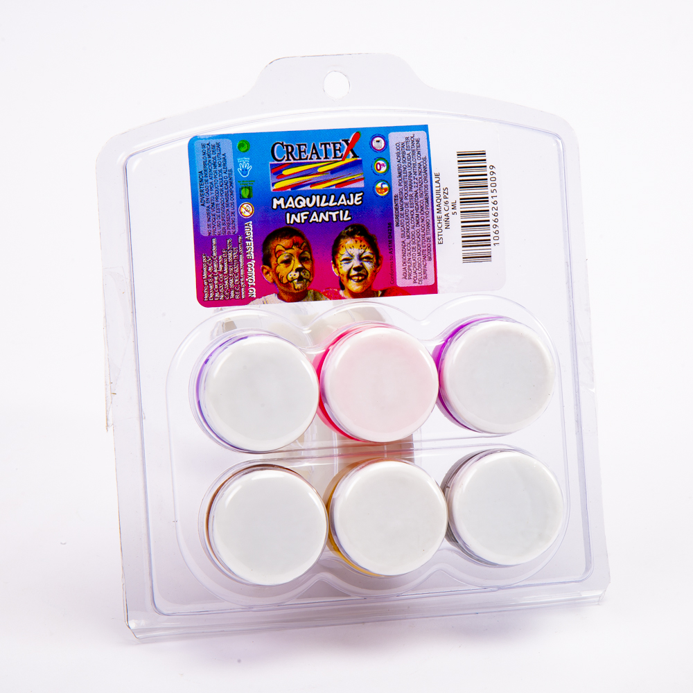 Maquillaje infantil Createx 6 piezas