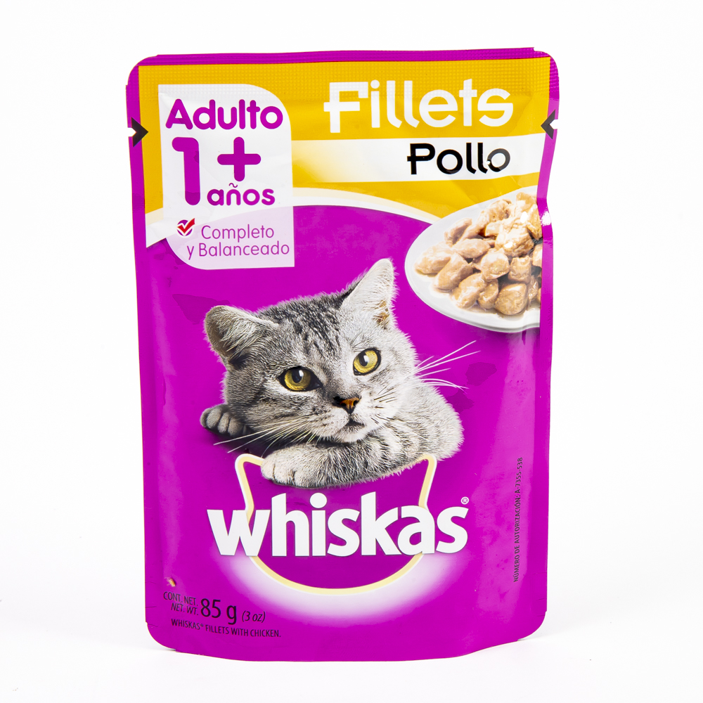 Alimento gato whiskas pouch pollo