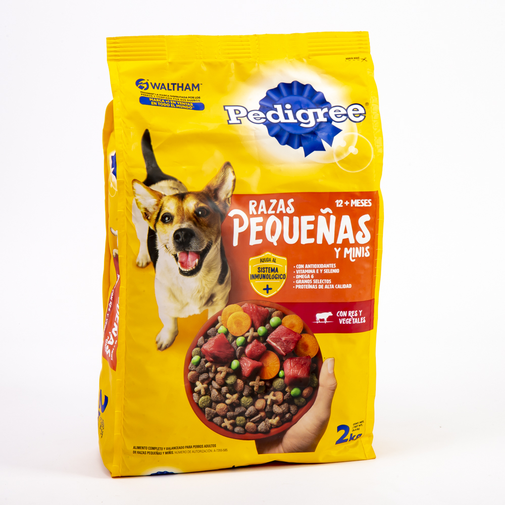 Alimento perro Pedigree seco raza pequeño 2k etg