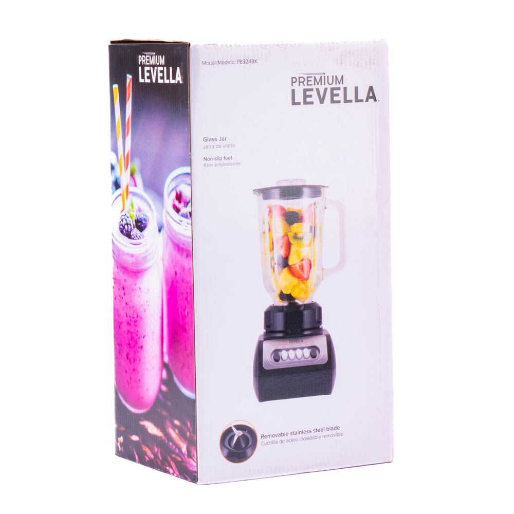 Licuadora 1.5l negra vidrio pb324b