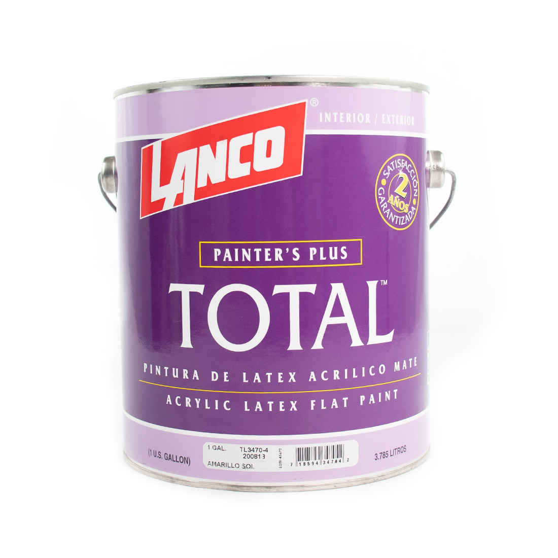 PINTURA TOTAL LATEX AMARILLO SOL GLN