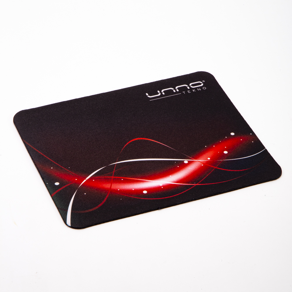 Alfombrilla mouse pad Unno Tekno rojo 21.6x17.6cm