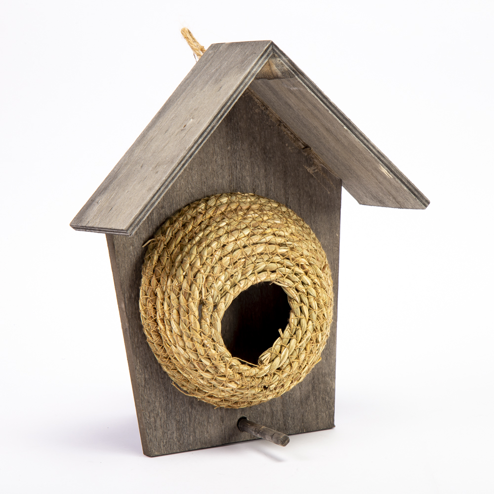 Casa madera colgante decorativa nido aves