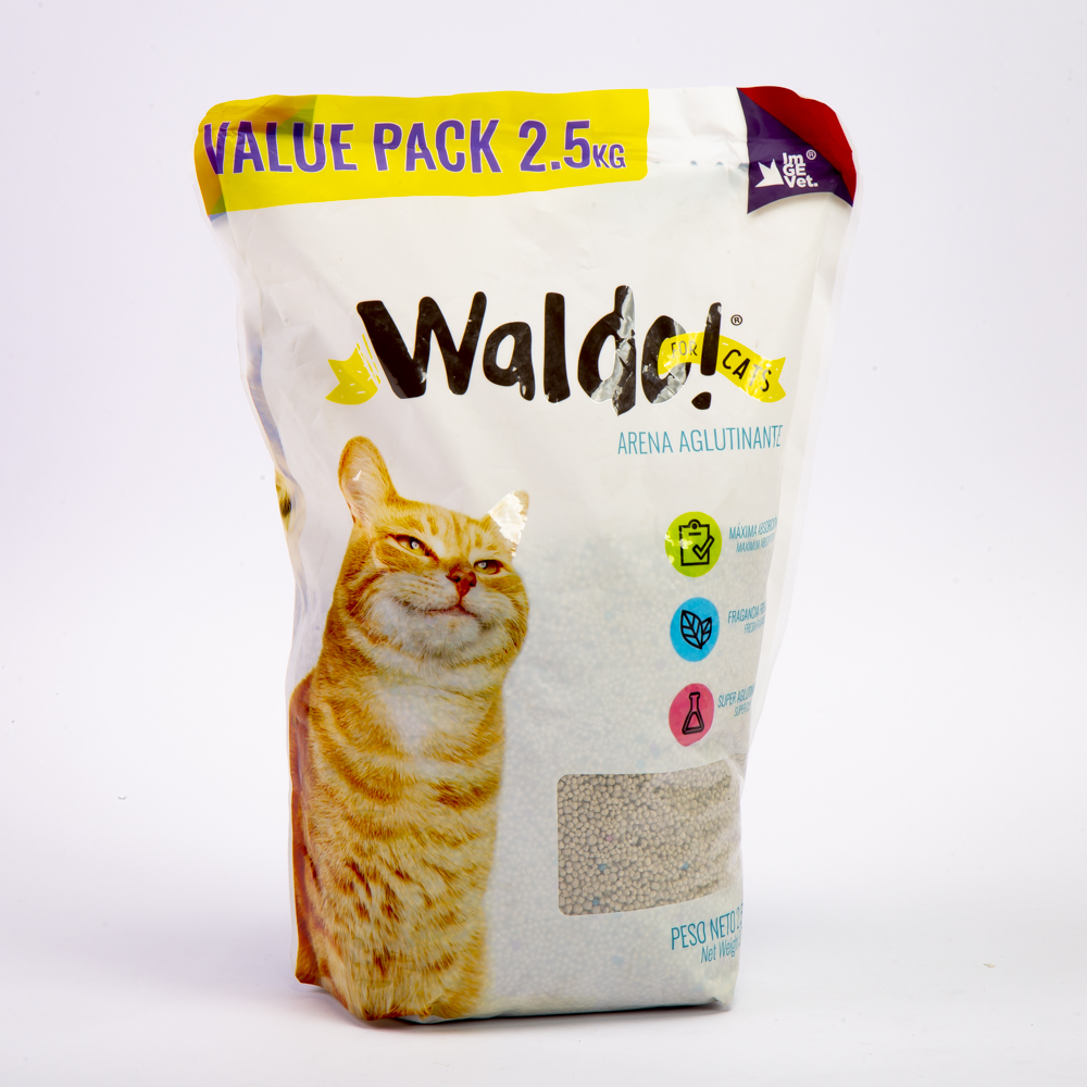 Arena aglutinante gato waldo 2.5kg