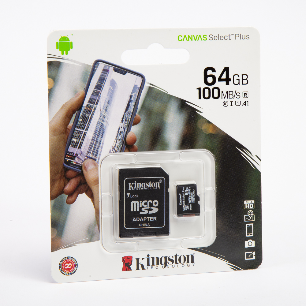 Memoria micro SD Kingston canvas select plus 64gb