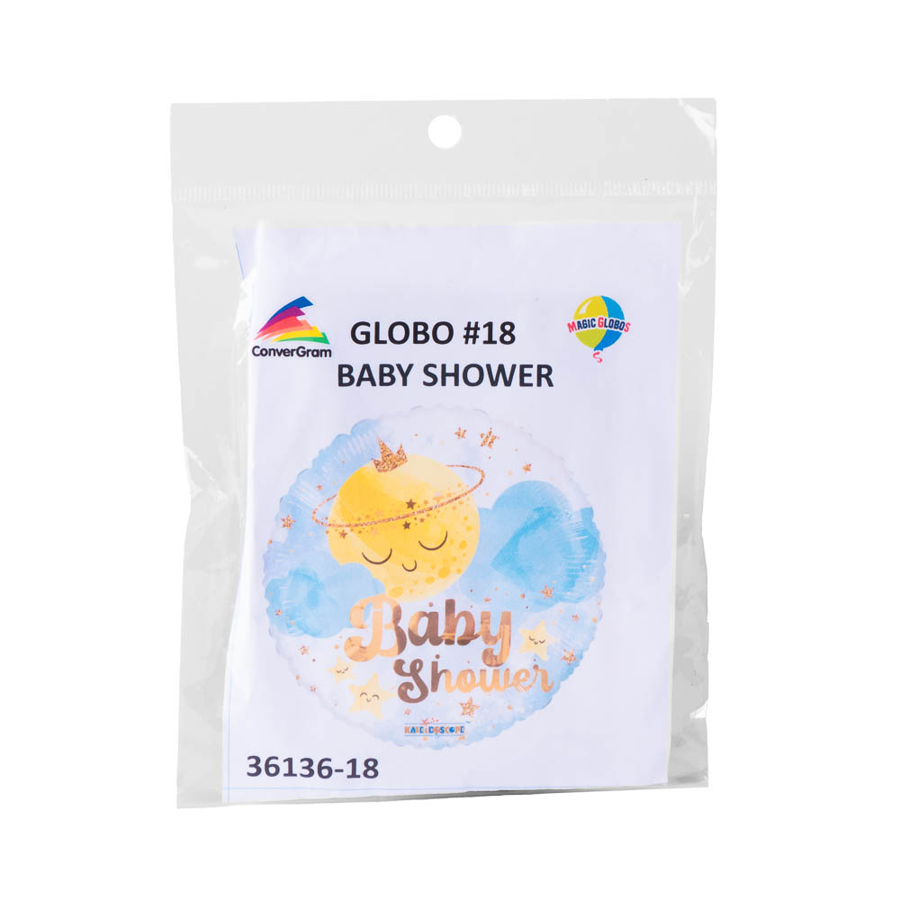 Globo metálico baby shower luna 18pulg
