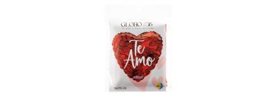 Globo metálico diseño floral