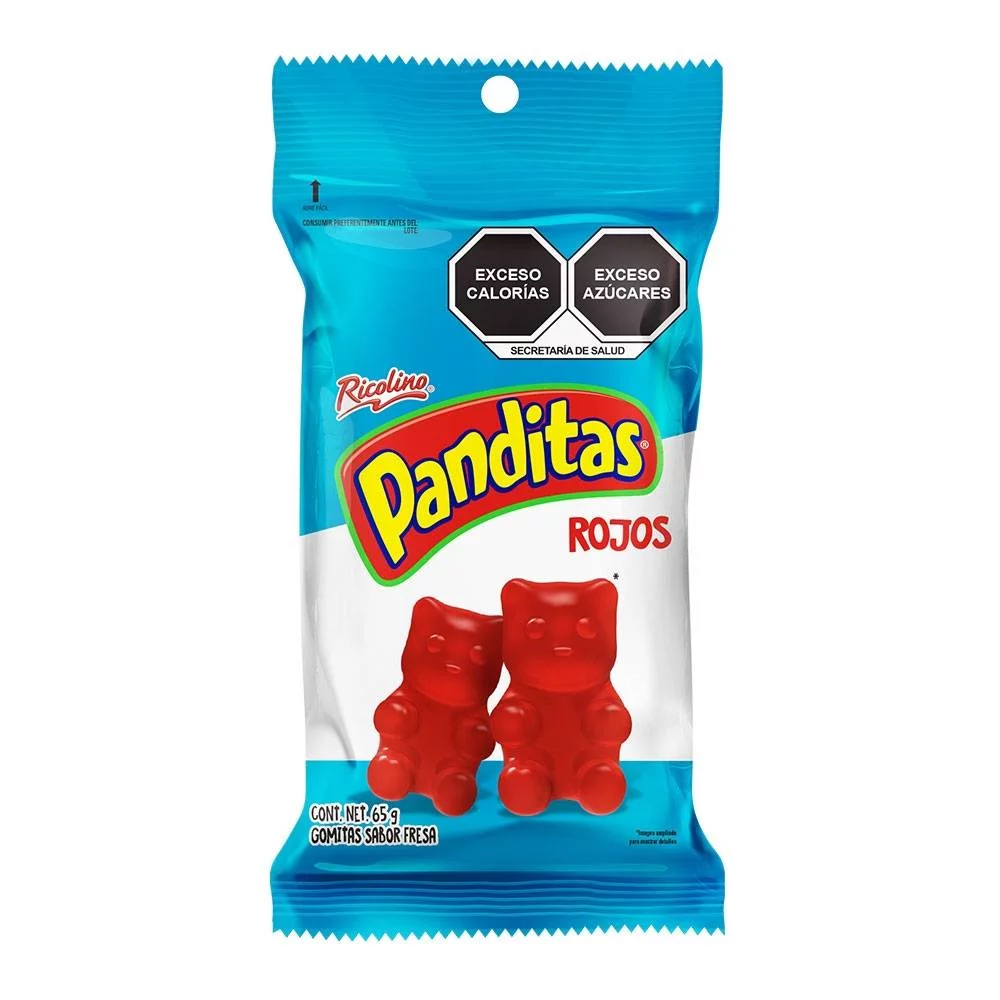 Gomita panditas rojos Ricolino 70g