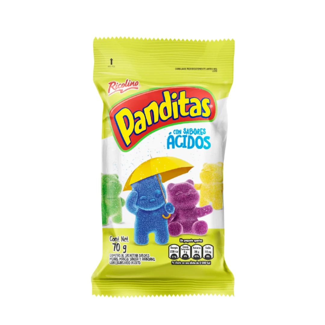 Gomita pandita ácidos Ricolino 70g