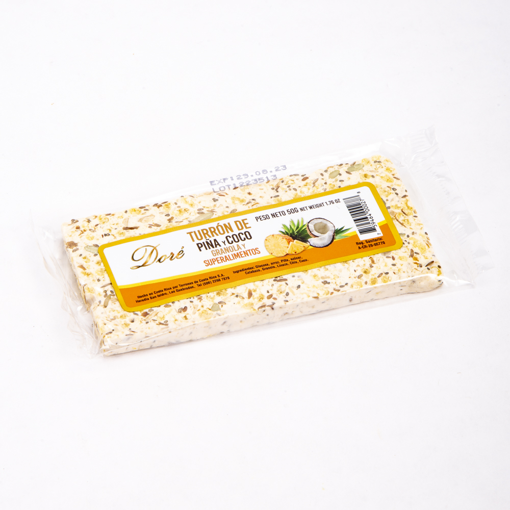 Turrón Dore barra piña granola 50g