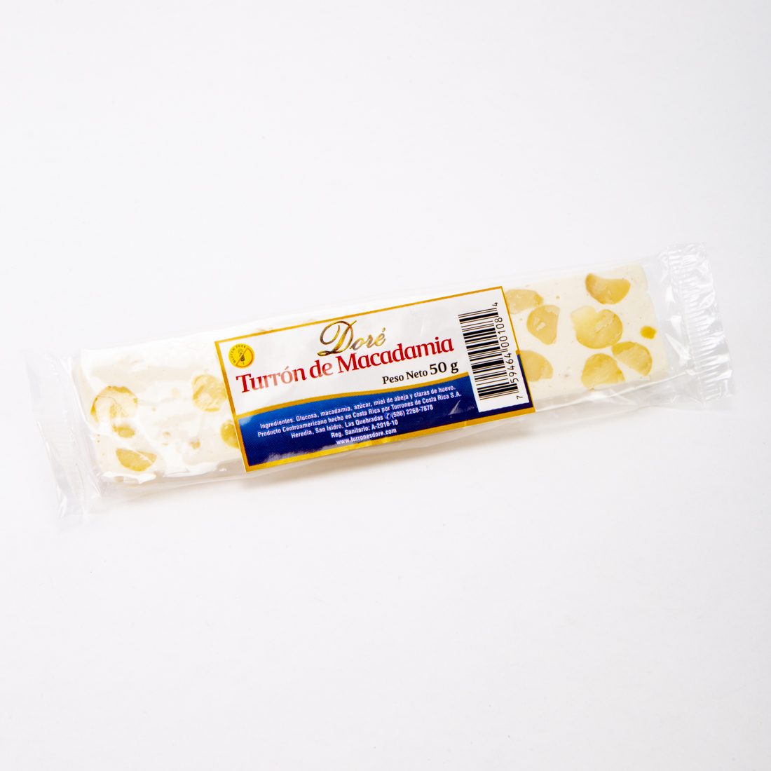 Turrón dore barra macadamia 50g