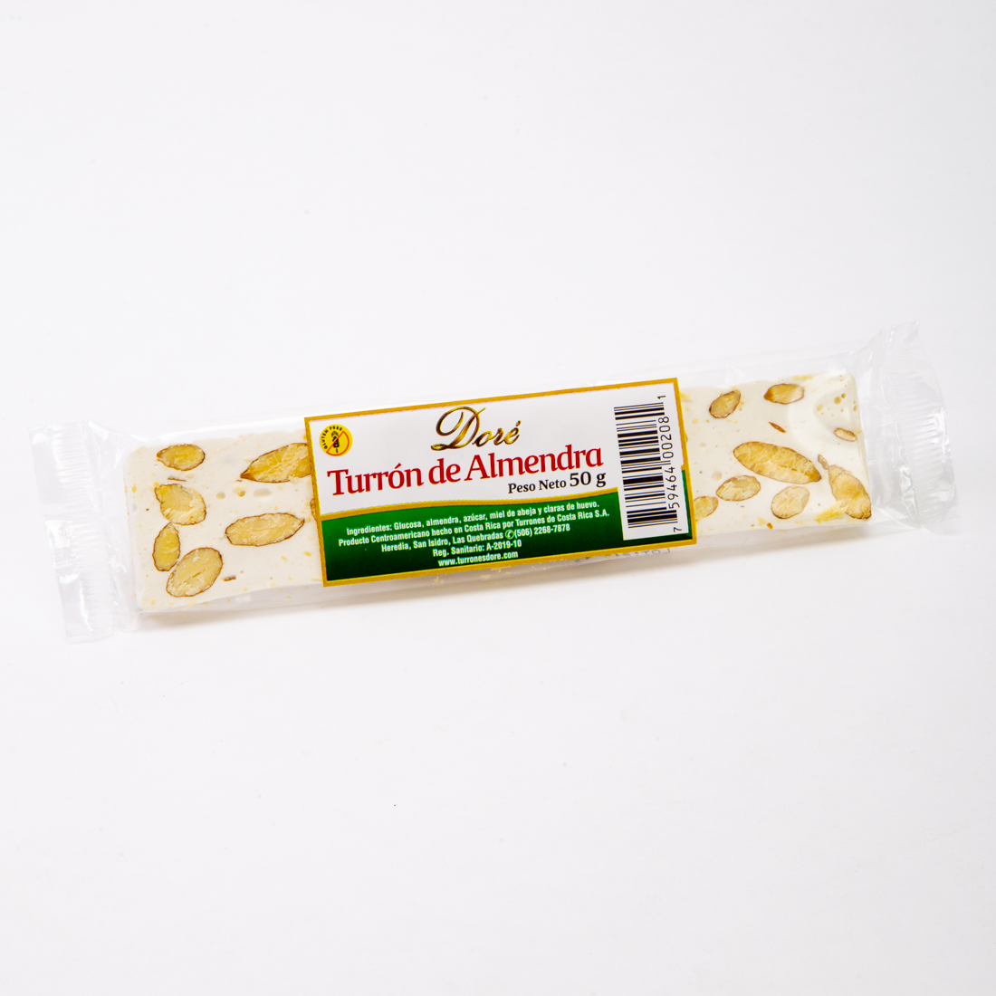 Turrón dore barra almendra 50g