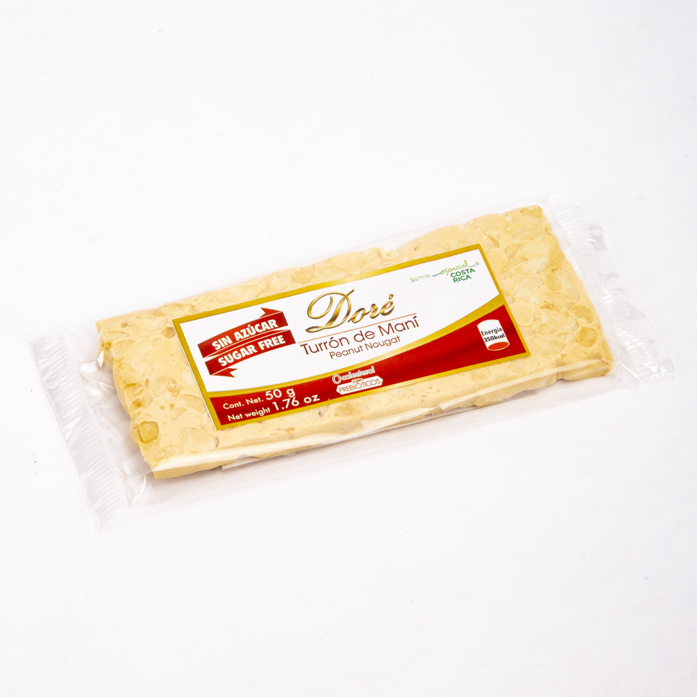 Turrón Dore barra maní sin azúcar 50g