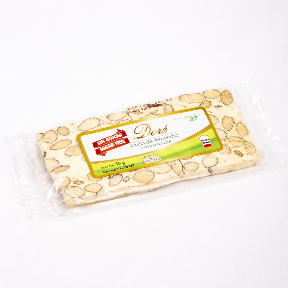 Turrón Dore barra almendra sin azúcar 50g