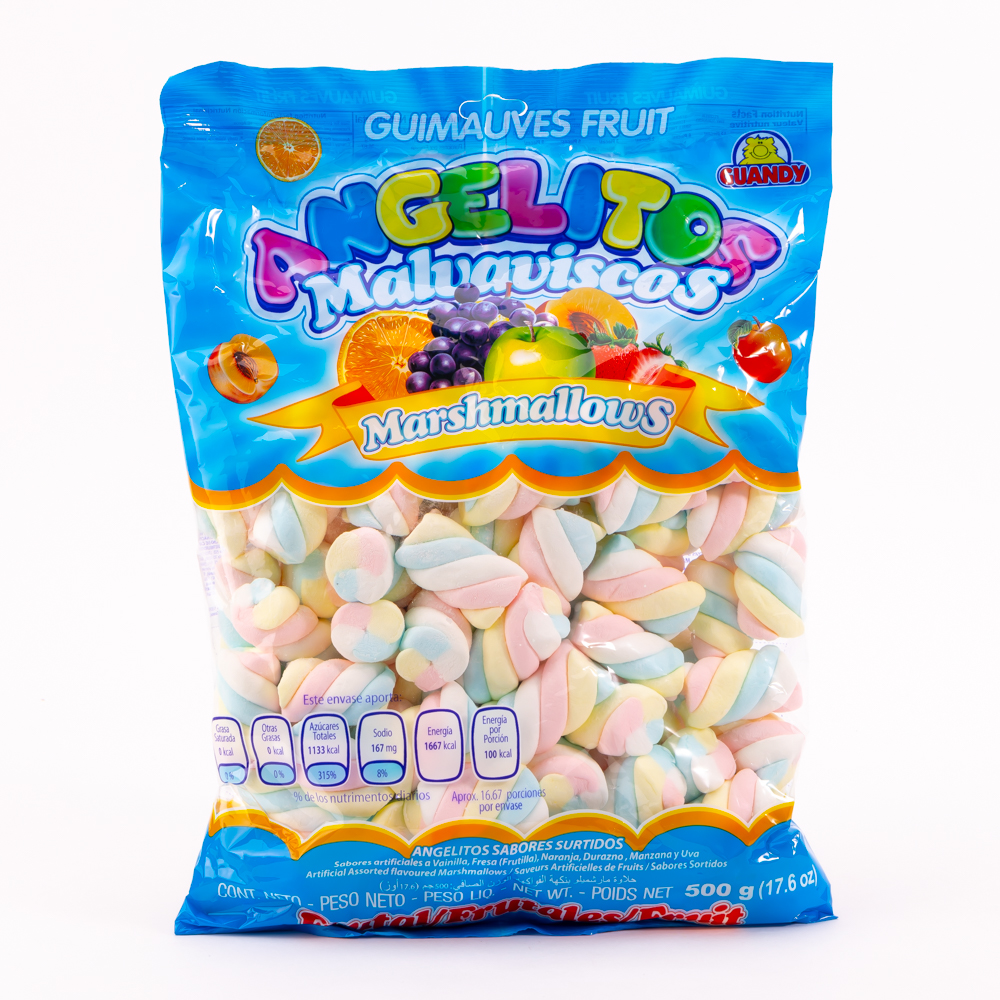 Marshmallow Angelitos twister fruta 500 g