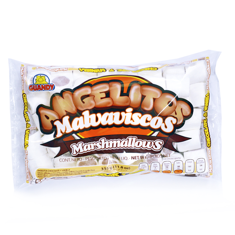Marshmallow Angelitos chocolate vainilla 335 g