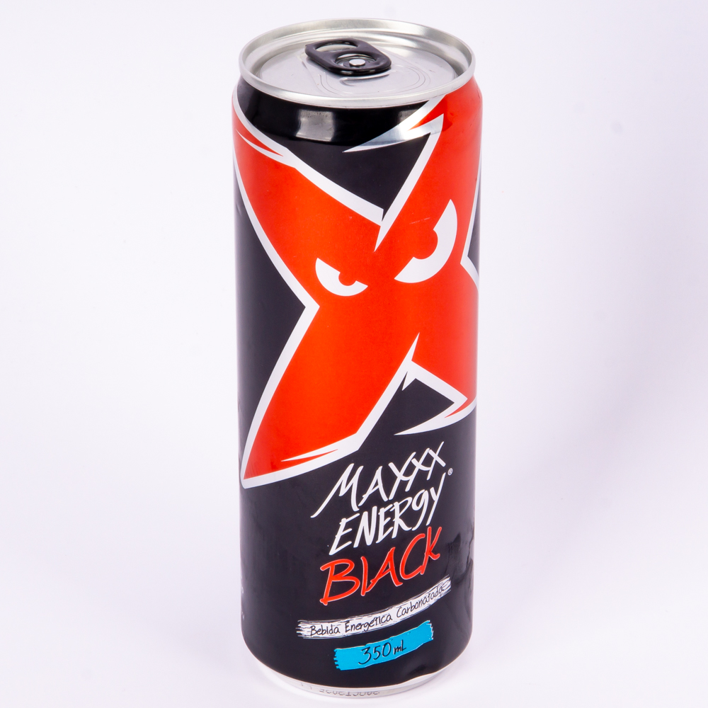 Bebida Maxxx Energy black 350ml lt sleek