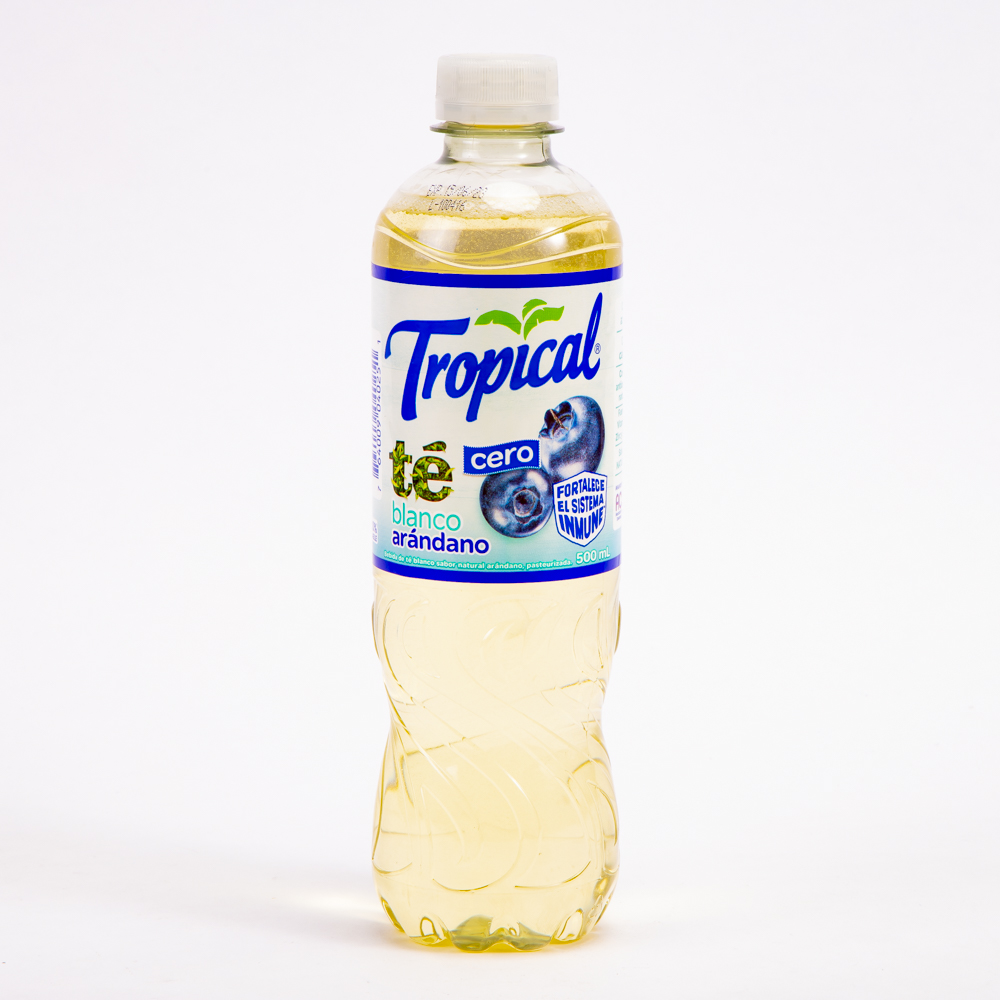 Refresco trópical té blanco arándano cero 500ml