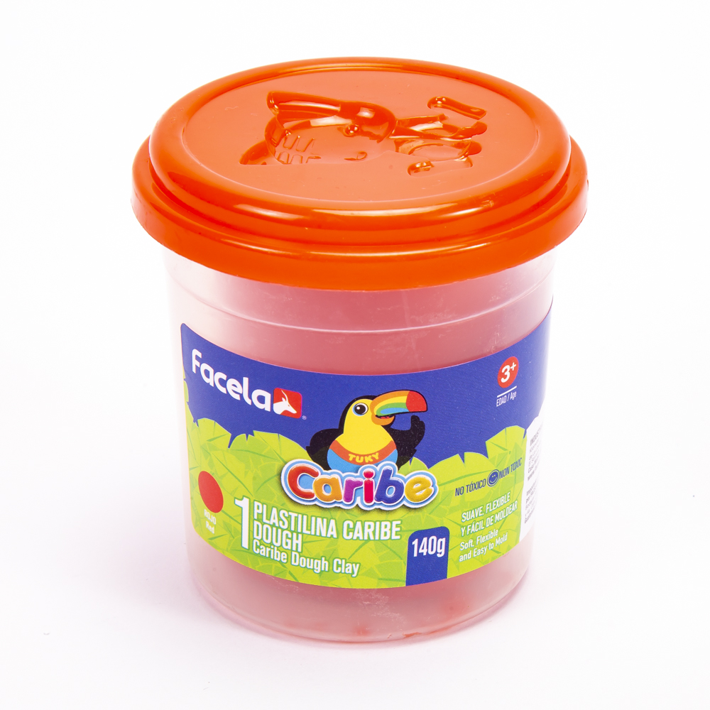 Plastilina Facela caribe dough roja 100g