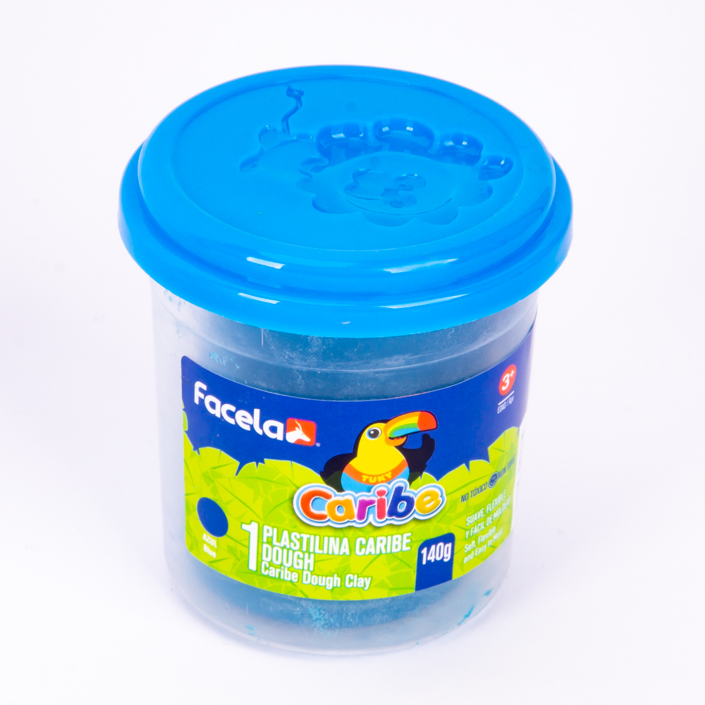 Plastilina Facela caribe dough azul 100g