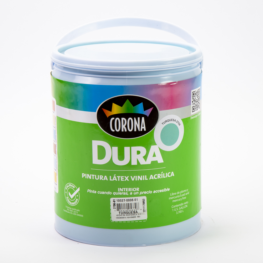 Pintura Dura látex turquesa